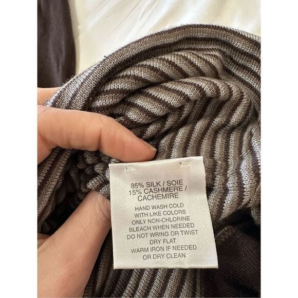 NWT Joseph Abboud Crewneck Long Sleeve Brown Sweatshirt Sweater Size S - Picture 7 of 9